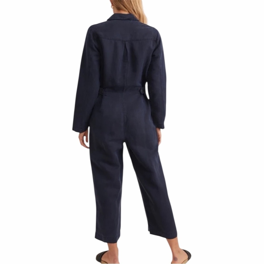 Marine Layer Navy Blue Button-Up Jumpsuit - Picture 4 of 6
